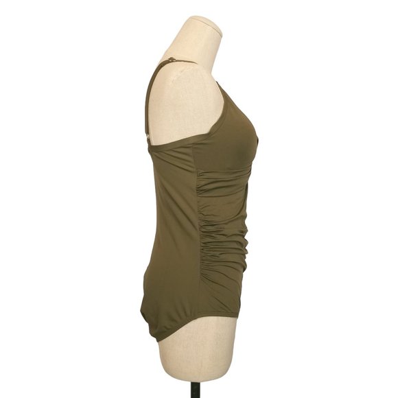 Jantzen Olive Green One Piece Swimsuit - Picture 5 of 10